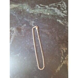 Womens Sterling silver chain bracelet. Made in Italy.